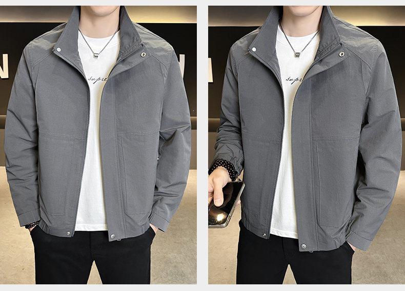 2026 Spring Men's Stand-up Collar Casual Jacket