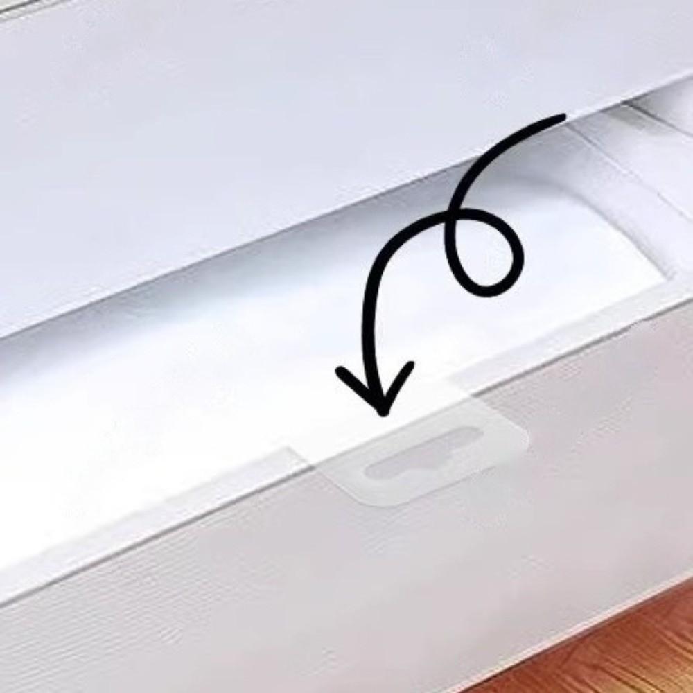 100PCS PET Plastic Adhesive Hang Tabs Self-Adhesive Retail Packaging Hook Home Organization