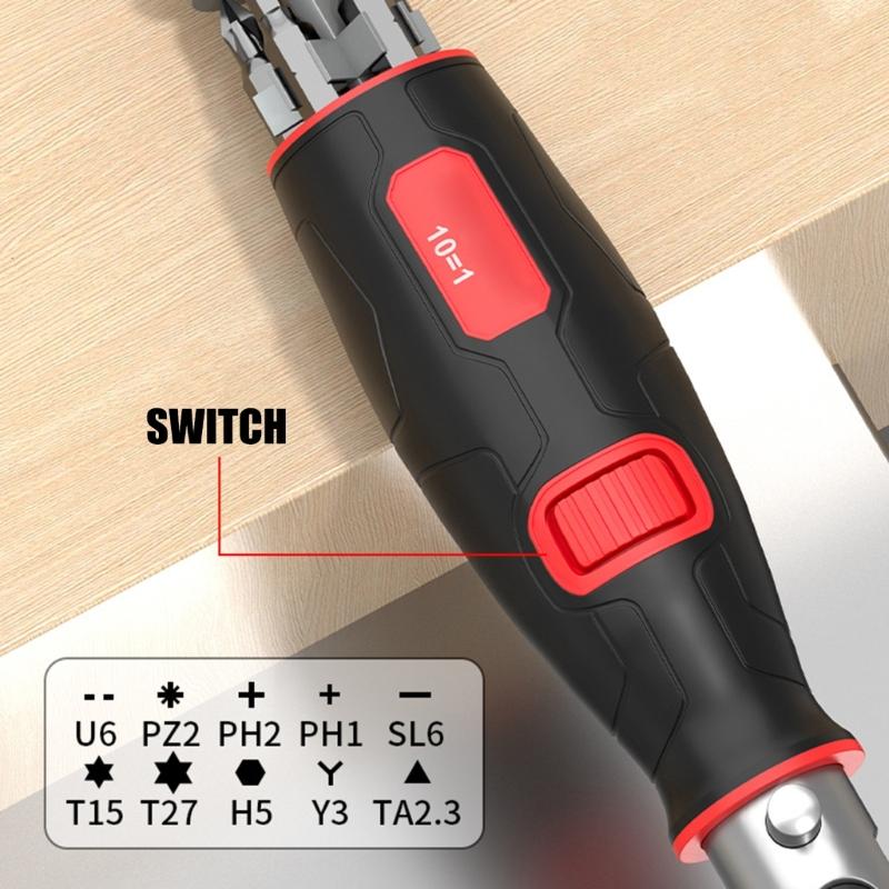 Bendable Ratcheting Screwdriver Bit & Socket Set,Multifunction for Home, Office, Apartment, Car Repair