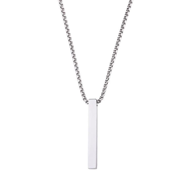 Copper Unisex Sporty Chain Necklace Personality Column Design Stainless Steel Pendant Hop Accessories New Jewelry