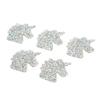 5 stücke Eisen Auf Patches Glänzend Niedlichen Einhorn Muster Strass Patches Hot Melt Adhesive Eisen Auf