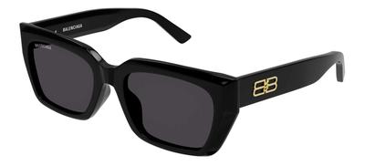BALENCIAGA Aziatische BB0272SA-001 Zonnebril, Pasvorm, Unisex, Heren, Dames