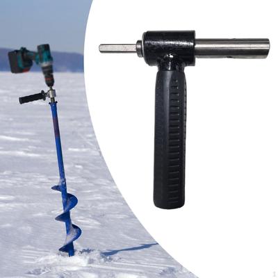Ice Auger Drill Adapter Fishing Accessories Sturdy Ergonomic Attachment for Set Up
