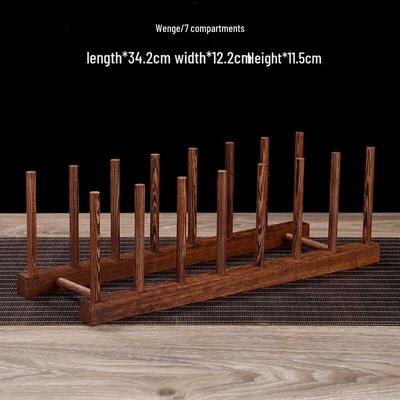 Vintage Wenge Wood Tea Cake Display Rack