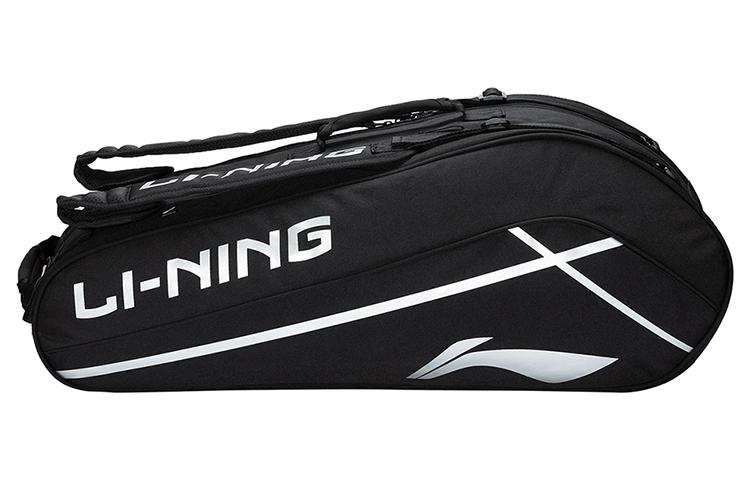 Li Ning Polyester Badminton Racket Bag Gym Bag Regular Unisex Black ABJT059-1 One Size