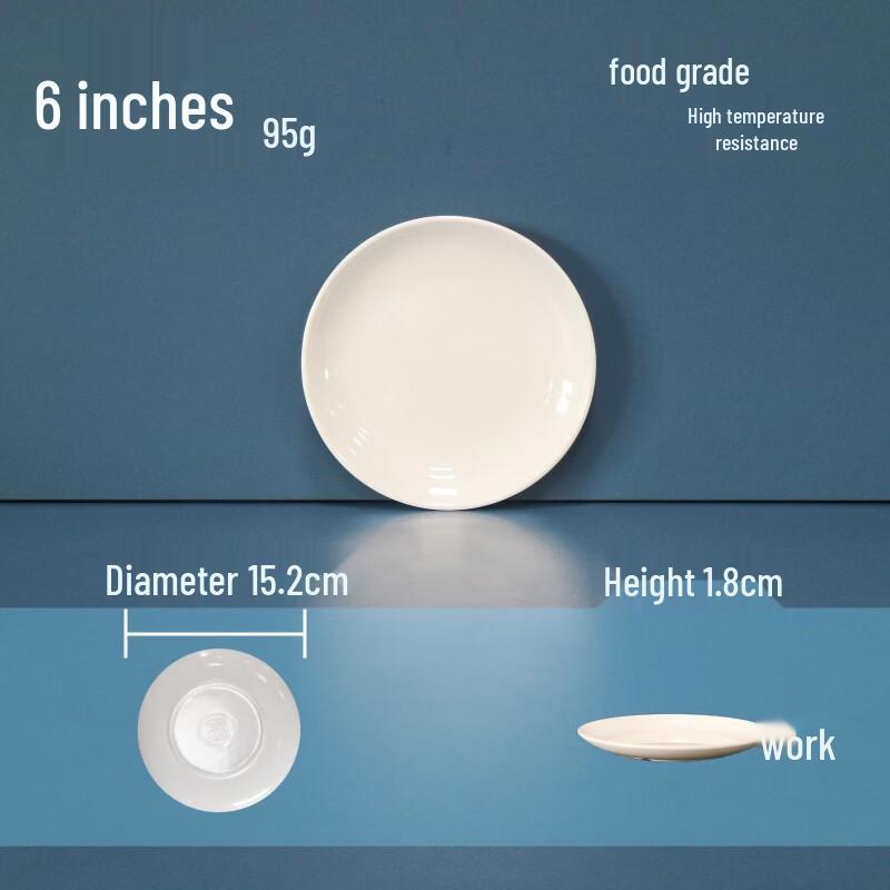 Melamine Commercial Shallow Round Plate