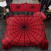Spider Web Design Bedding Set Duvet Cover And Two Pillowcases Machine Washable for Bedroom Or Guest Room Decor