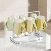 Space Saving Glass Cup Stand Anti-slip Bottom Cup Drying Rack Practical Tea Cup Storage Shelf  Bar