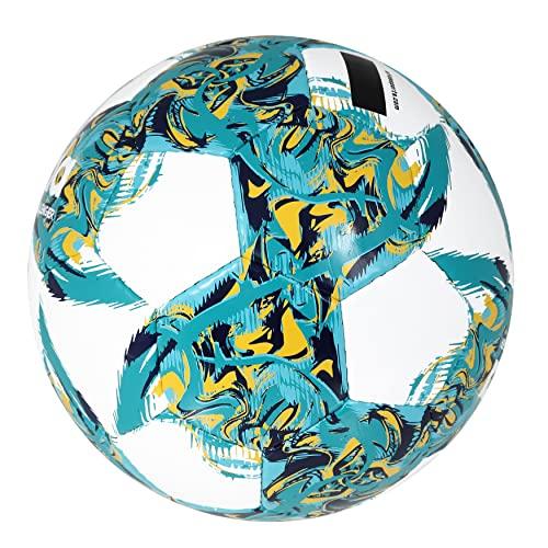 INFINITO RIMBA Futsal Ball, Size 4, SB-23IR02, White Turquoise
