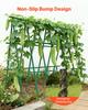 Garden Stakes, 15 Pack, 1705 mm, Plastic Coated Metal Tomato Stakes, Garden Sticks for Plants Support, with Pointed End and Non-Slip Bumps for Growing