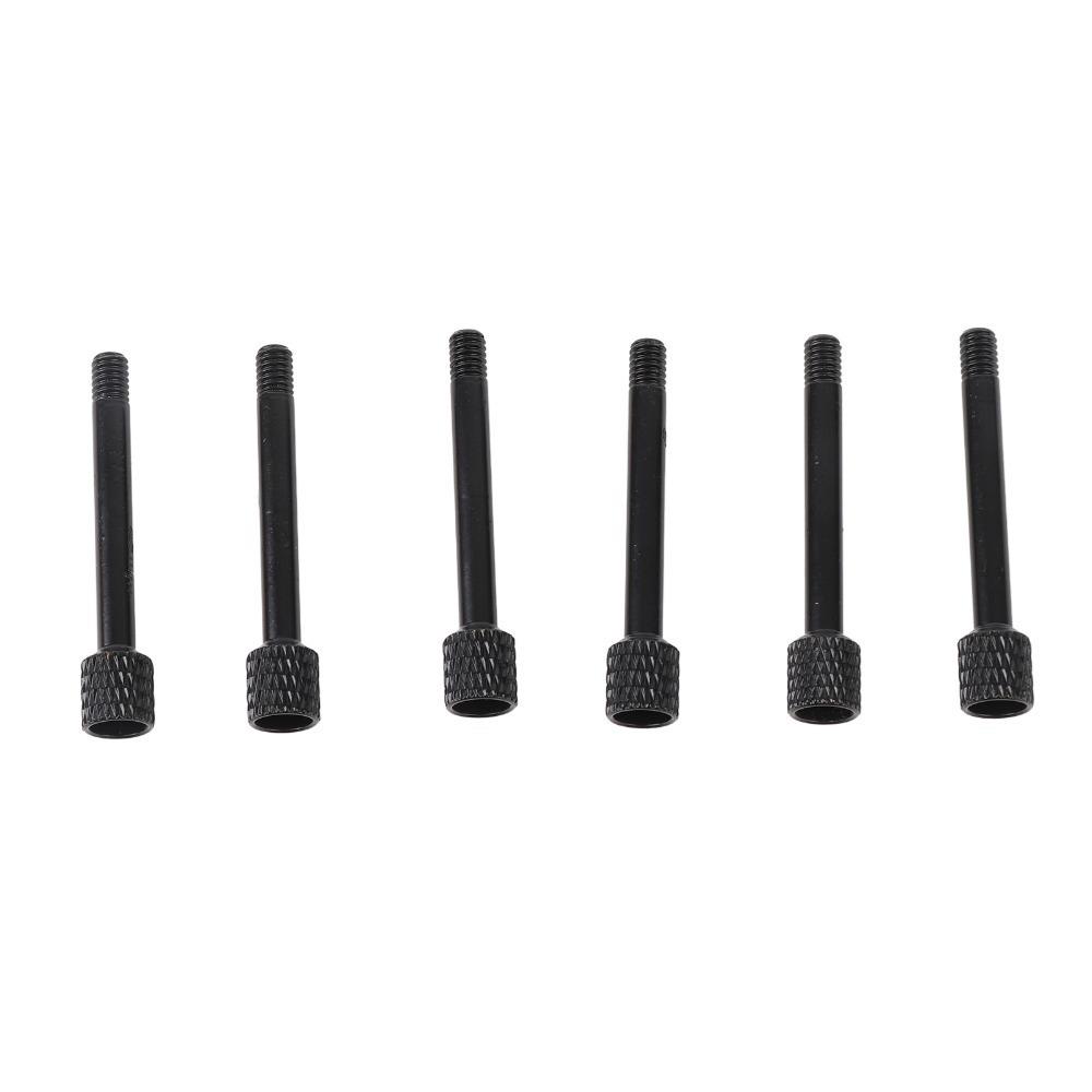 6PCS Black Color Guitar Bridge Screws Metal Bridge Clamp Screws For Electric Guitar