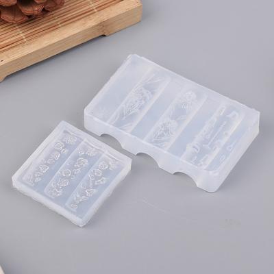 Flower Shape Silicone Nail Mold 3D Stereoscopic Nail Stamping Decor DIY Manicure Art Tool for Nail Salon