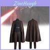 Fantasia Cosplay Premium de Conde Dooku Preto Para Roleplay de Personagem de Filme de Star Wars