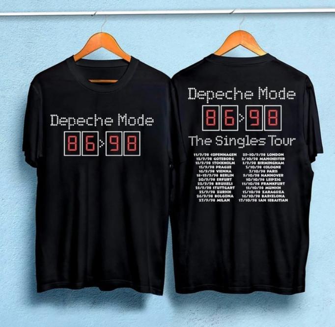 Depeche Mode The Singles Tour 8698 TShirt Unisex T-Shirt XXL