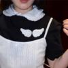 8/2pcs Ins Double-sided Angel Wing Broochs High-value Hair Clips DIY Plush Wings White Blue DIY Material