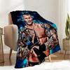 Wrestling Champion With Wwe Title Blanket Lightweight Ideal Bedding Blanket Perfect for Travel, Living Rooms, Offices, Sofas, Fan Christmas Gift