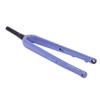 Garfo Dianteiro de Bicicleta de Estrada 700C Full Carbon Fiber com Eixo Passante Roxo
