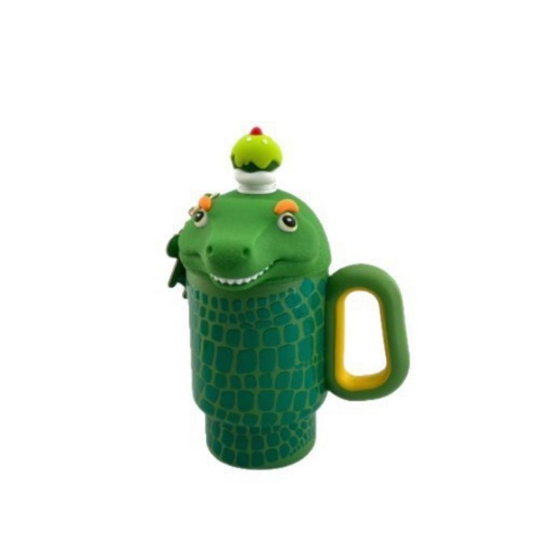 Cute Cow Tumbler Mug with Lid & Handle, 650ml Large Capacity Insulated Cup for Kids, Cartoon Animal Design Coffee Tea Water Bott
