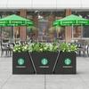 Outdoor Trapezoidal Planter Box