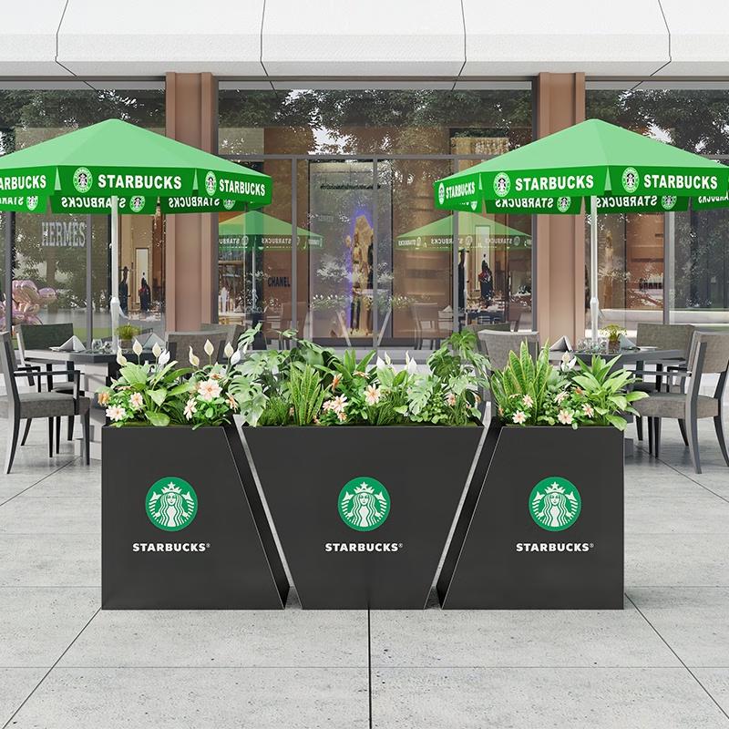Outdoor Trapezoidal Planter Box