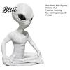 Alien Figurine 3D Printed Model Funny Yoga Zen Statue for Creative Desktop Ornament Room Meditation Space Living Office Decor Gift Sci-Fi