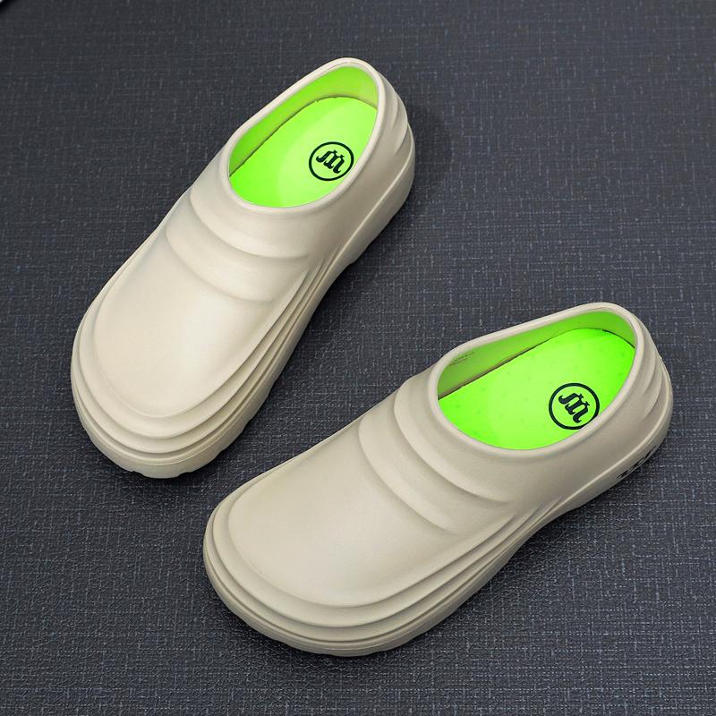 Silent cotton slippers winter bag with home kitchen chef platform nurse cotton shoes 4748 грязно-белый 5690₽