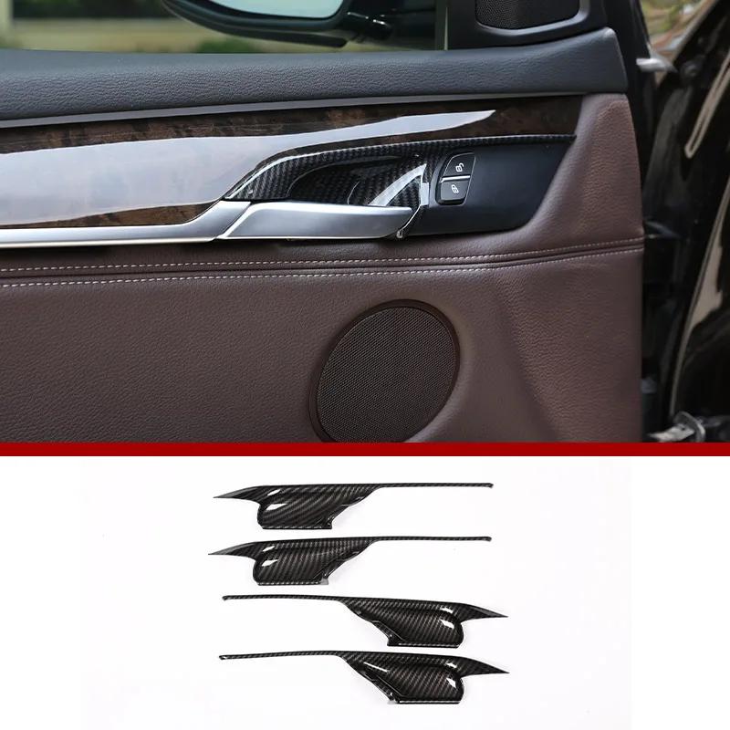 

For BMW X5 F15 X6 F16 2014 2015 2016 2017 2018 Car Styling ABS Chrome / Carbon Fiber Texture Door Handle Bowl Cover Trim