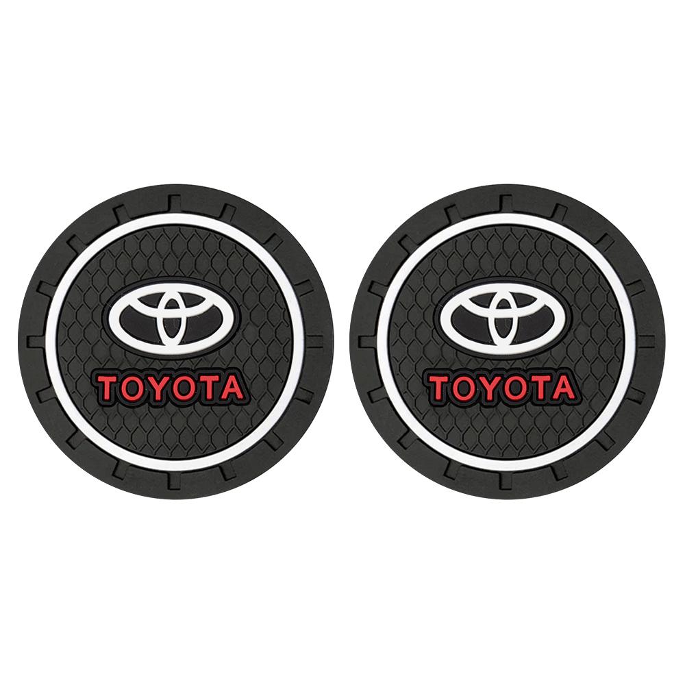 Hub Caps 1/2Pcs Car Anti-Slip Silicone Pad Water Cup Holder Drink Coaster Accessories for Toyota Chr Verso Prius Hiace Yaris Trd