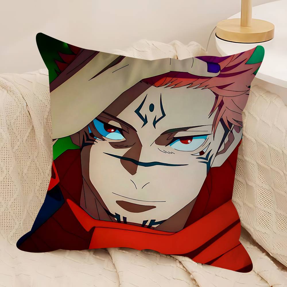 Anime Sukuna Personalized Pillow Dust Cover Bedroom Kids Party Decoration Pillowcase Birthday Children Gift