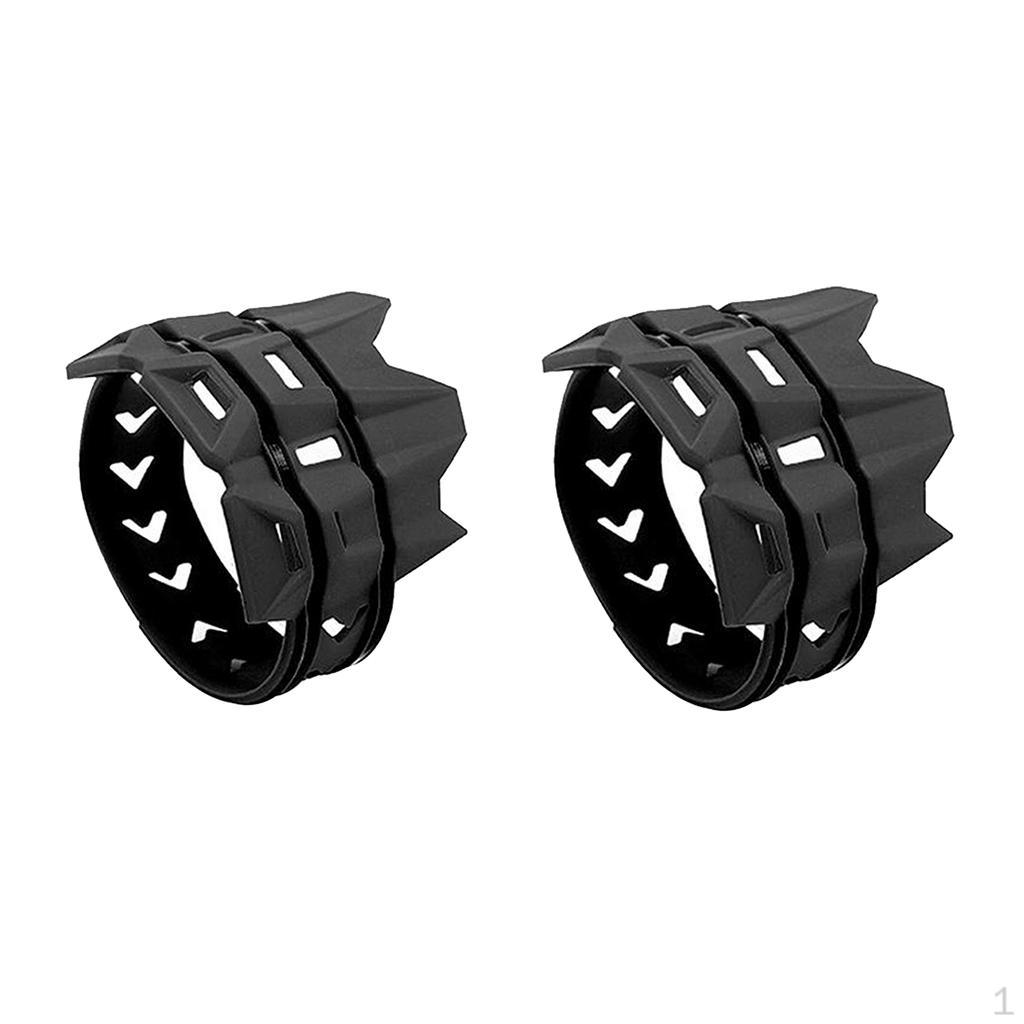 

2pcs Motorcycle Exhaust resistant F/ Dirt Bike Black