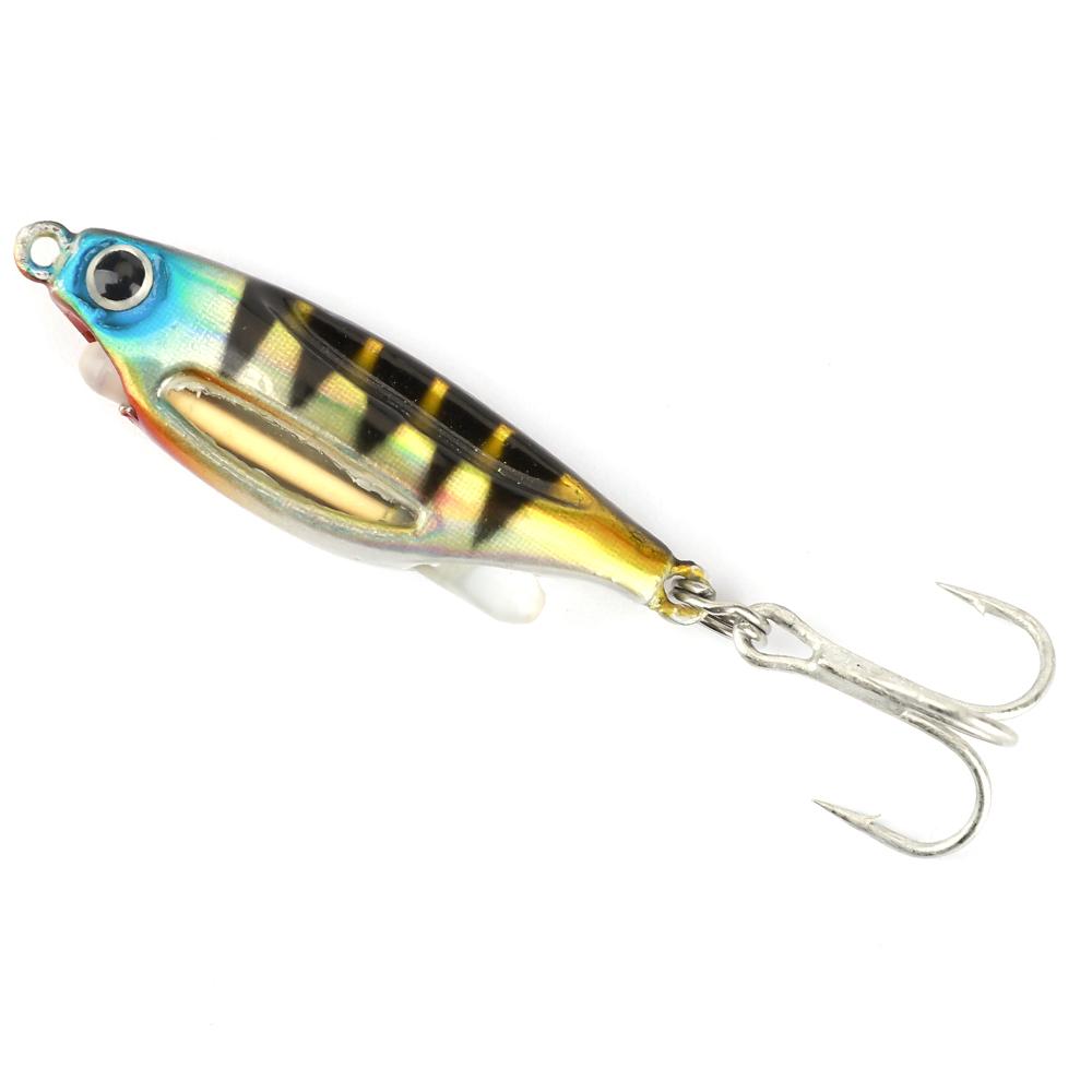 FTK 1 stücke Neue Erfindung Einsetzbarer Leuchtstab Vibrierender Angeljig 5g-20g, Eisfischköder Angelköder Leuchtender Köder Spinnfischköder