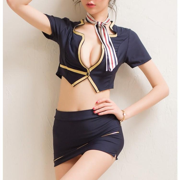 Fun Underwear Stewardess Uniform Suit Bar Nightclub Uniform