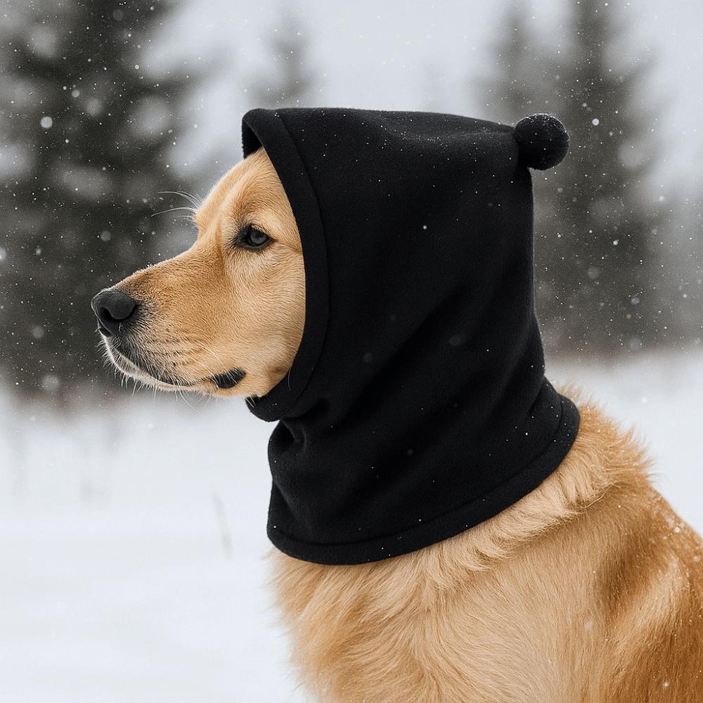 Fleece Pet Transformation Hat High Neck Solid Color Dog Soothing Hat Warm Comfortable Pet Ears Covers For Dogs Cats