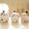 Wooden Craft Cat Figurine Home Office Decor Gift For Cat Lovers
