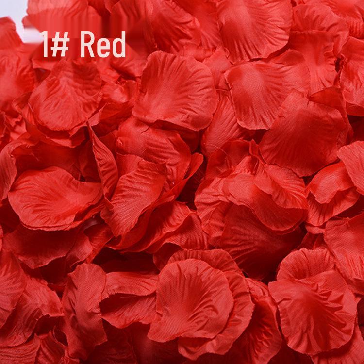 Heart-Shaped Rose Petals for Wedding and Bridal Room Decoration