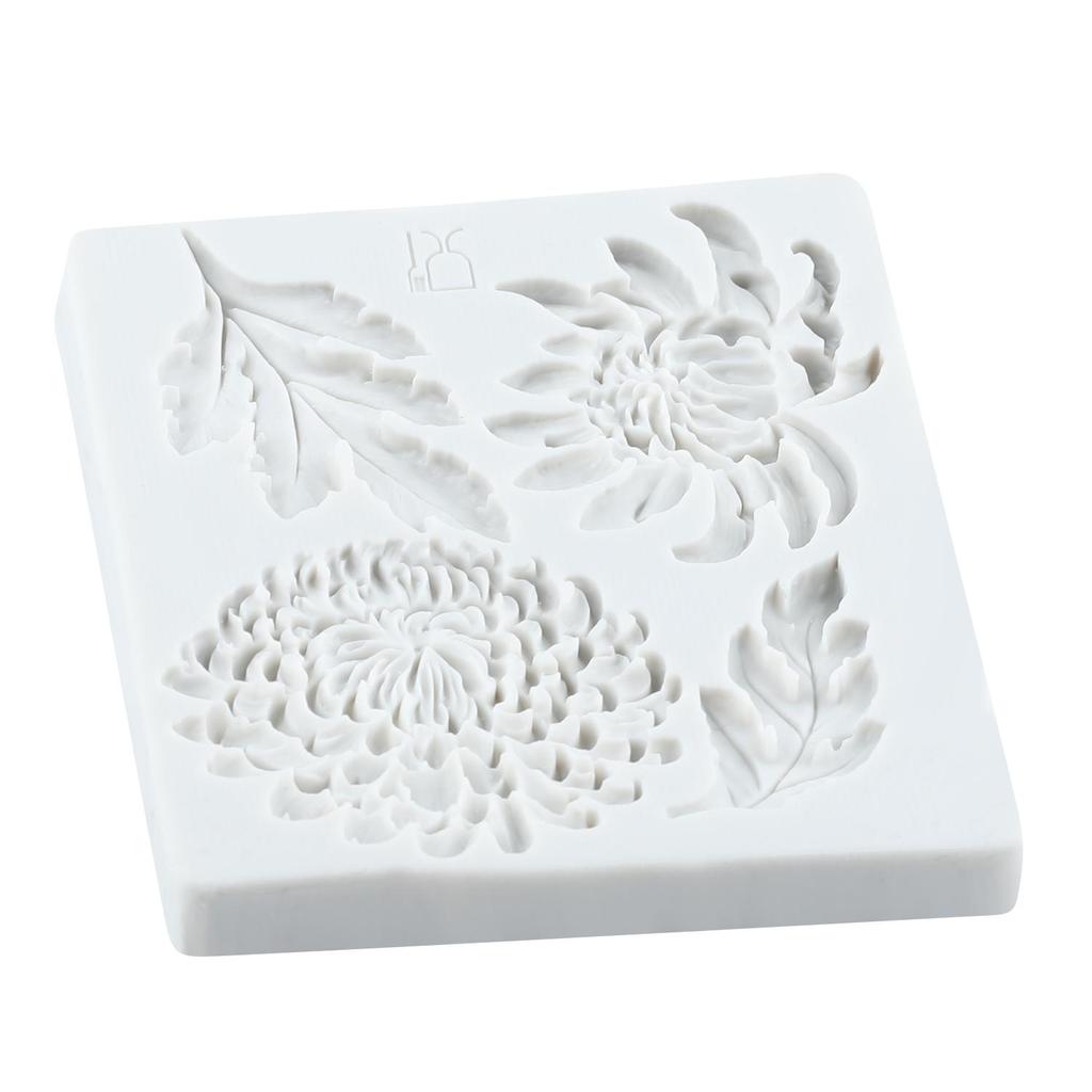 Daisy Flower Silicone Mold Chrysanthemum Fondant Molds Cake Decorating Tools Cupcake Topper Candy Sugar Craft Gum Paste Polymer Clay