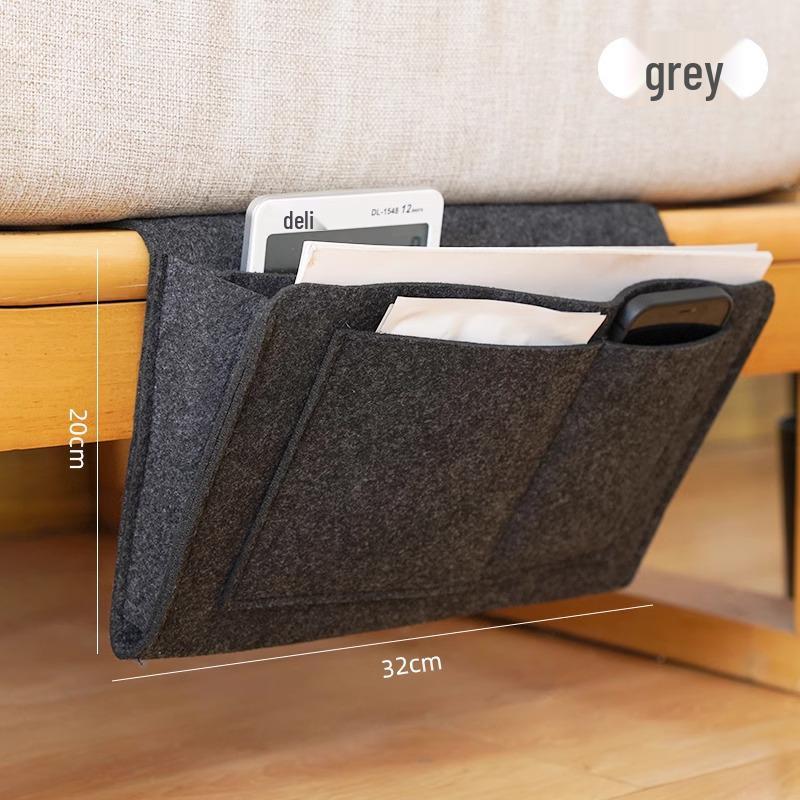 

Подвесной прикроватный органайзер для хранения - Пульт, Телефон и Корзина для экономии места