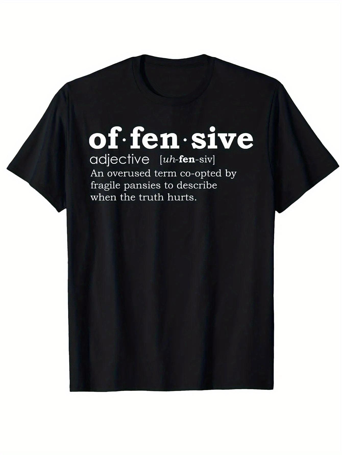 New Unisex Bold and Offensive Slogan T-shirts- Avant-garde XL