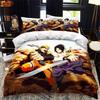 Naruto Duvet Cover Pillowcase Anime Bedding Set for Teen Girls Fashion Double Queen Size Bed Bedroom Decoration Gifts