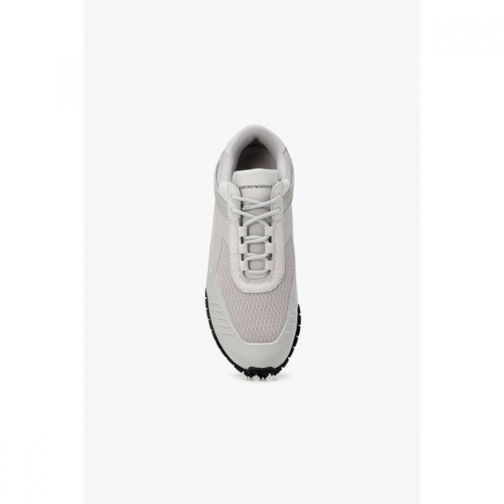 Emporio Armani Men Mesh Mix Lace Up Sneakers A515131026