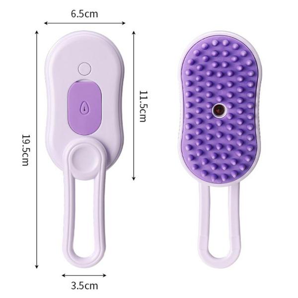 Steamy Cat Brush 3 In 1 Electric Anti-splashing Cat Brush with Steam Spray for Massage Pet Grooming Comb Hair Removal Combs New