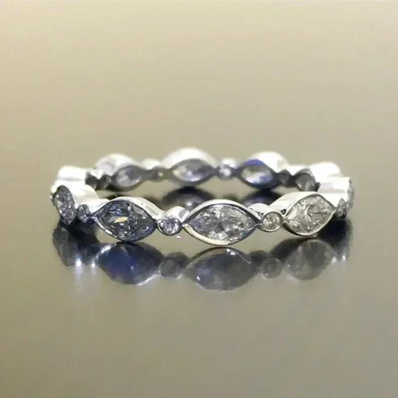 

Marquise And Round Cubic Zirconia Women Rings Temperament Bridal Wedding Exquisite Accessories Statement Jewelry 10