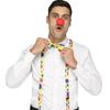 Clown Roleplay Cosplay Costume Outfit Set Halloween Clown Dress Up Gloves Necktie Gloves Vest Suspenders Stockings Bag