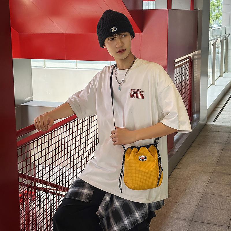 Women's Summer New Large-capacity Outdoor Travel Shoulder Bag Summer Messenger Small Bag Nylon Bucket Mobile Phone Bag