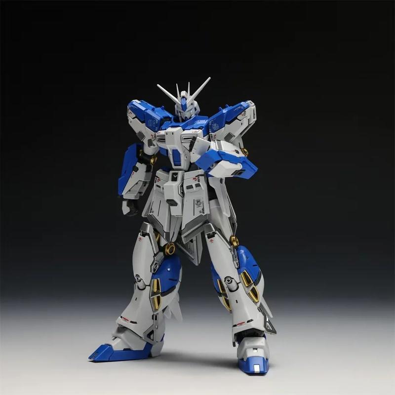 RG 1/144 Hi-Nu Gold & Silver Plated Gunpla Assembly Model Kit Mobile Suit Action Figure With 3 Bonus Masks Anime Mecha Toy Gifts