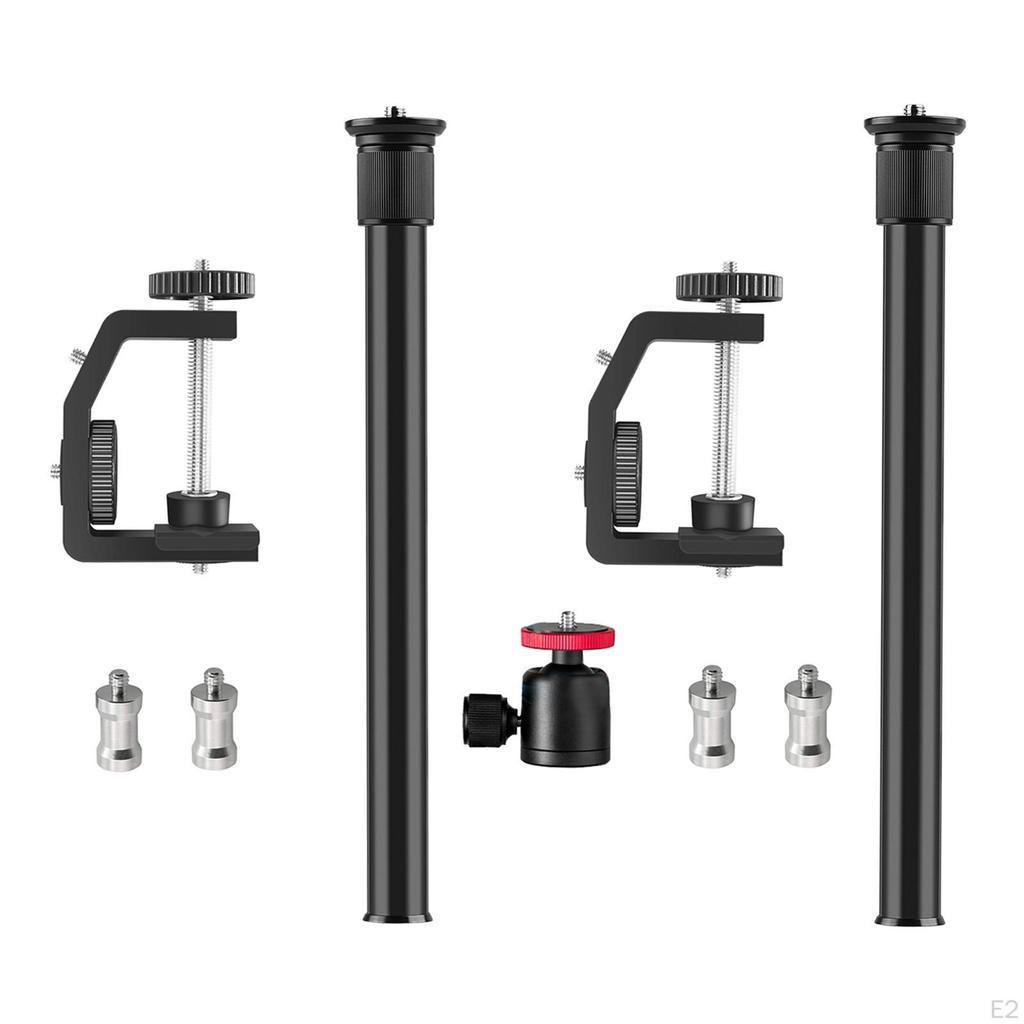 13 "-23.6" Adjustable desk Clamp Stand 1/4 "screw DSLR Camera Light