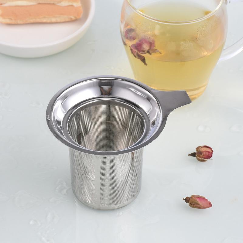 Reusable Stainless Steel Tea Strainer Mesh Infuser Basket Loose Tea Leaf Infusers Herb Filter for Mug Teapot Teaware