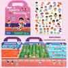 Children Diy Sticker Book Bubble Scene Sticker Jelly Paste Toy Kids Portable Reusable Quiet Busy Paste A Book