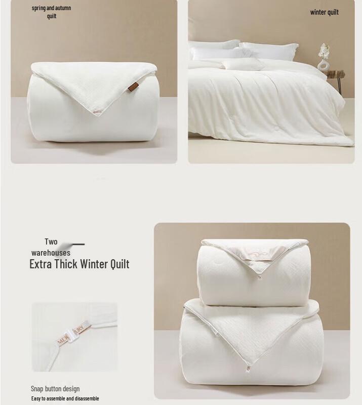 

Mercury Home Textiles Tussah Silk All-Season 2-in-1 Duvet