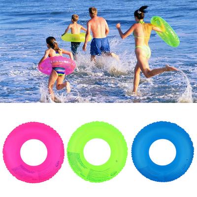 PVC Su Sporları Yetişkin Çocuk Yaz Dış Mekan Şişirilebilir Floresan Halkalı Havuz Ponton Yüzme